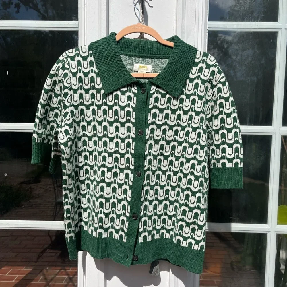 Anthropologie Maeve Kinsely Collared Sweater NWT
